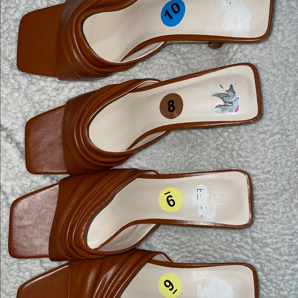 NWOT Halston Launda Brown High Heel Dress Sandals many sizes available! - Picture 10 of 16
